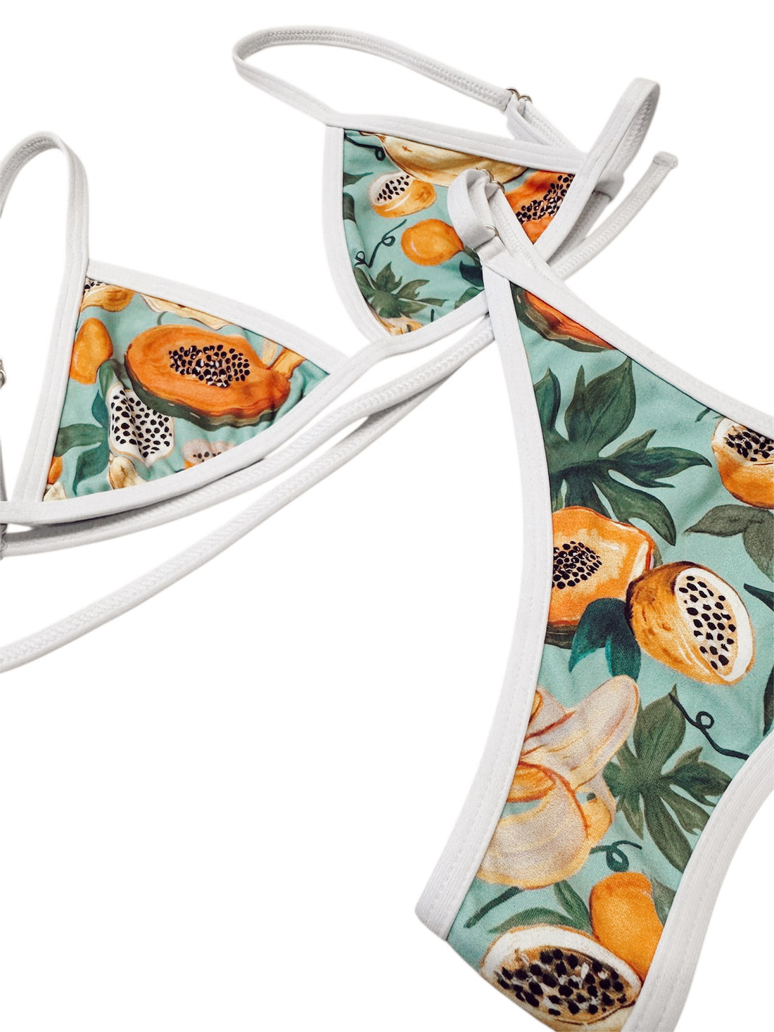 Rio Bikini Bottoms - Papaya Print