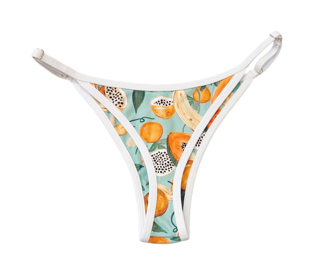 Rio Bikini Bottoms - Papaya Print