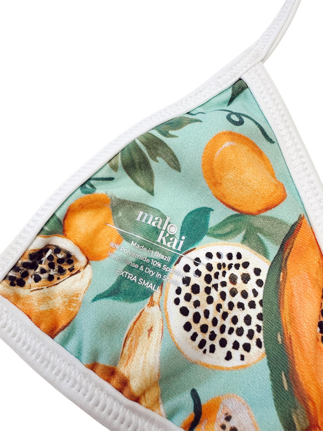 Rio Bikini Top - Papaya Print